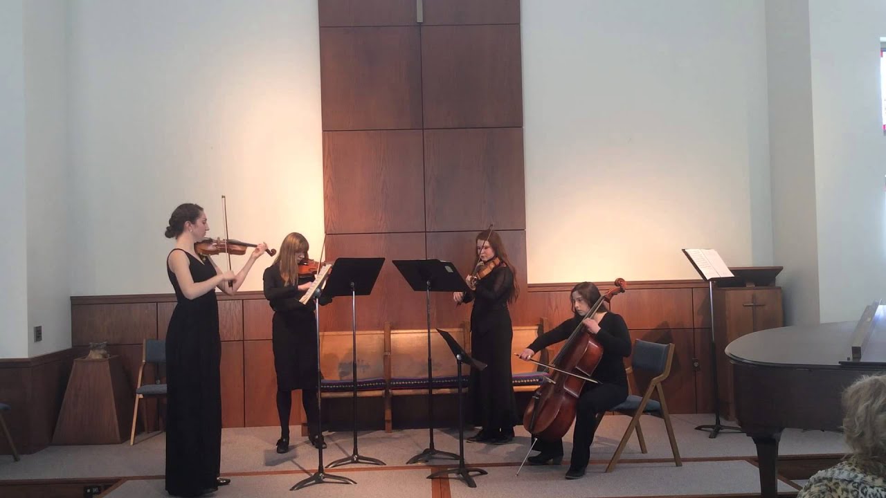 Anna Brown Recital - Quartet with Piano - YouTube