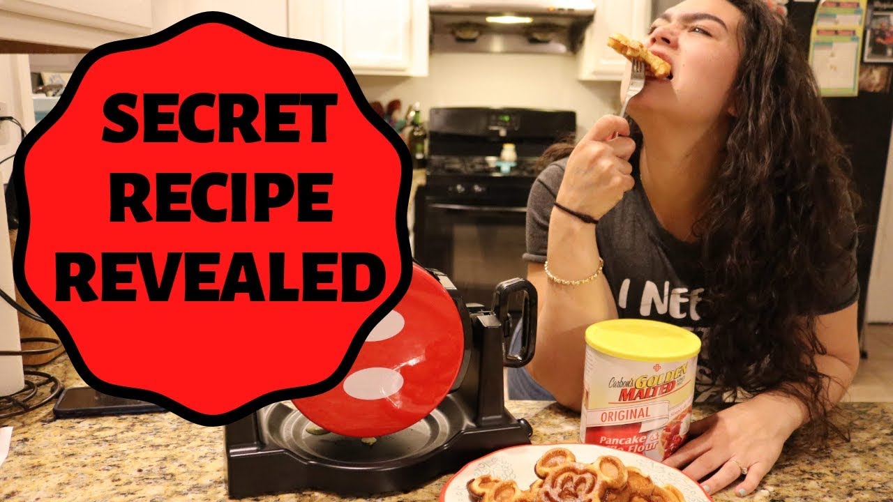 The Best Homemade Mickey Waffles EVER!!