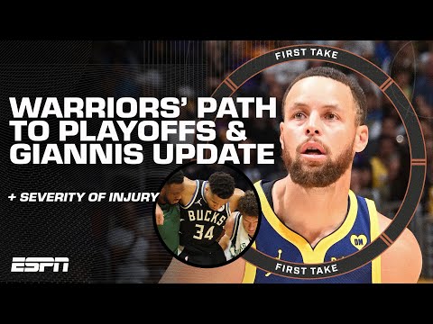 'DO NOT DISMISS THE WARRIORS' 😤 Stephen A.'s confident in GSW + Giannis' calf strain | First Take
