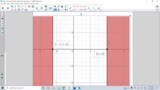 Solve Quadratic Inequalities Graphically in Desmos (1-variable)
