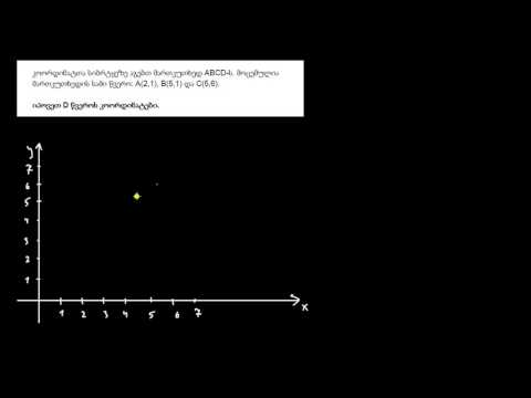 უცნობი წვეროს კოორდინატები