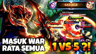 19 KILLS + SAVAGE!! Martis 1 vs 5 GILA😱 musuh rata AUTO SAVAGE - MLBB