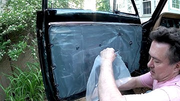 Replace Door Weatherstripping on FSJ, Part 4- Creating a New Vapor-Barrier, and Final Installation.