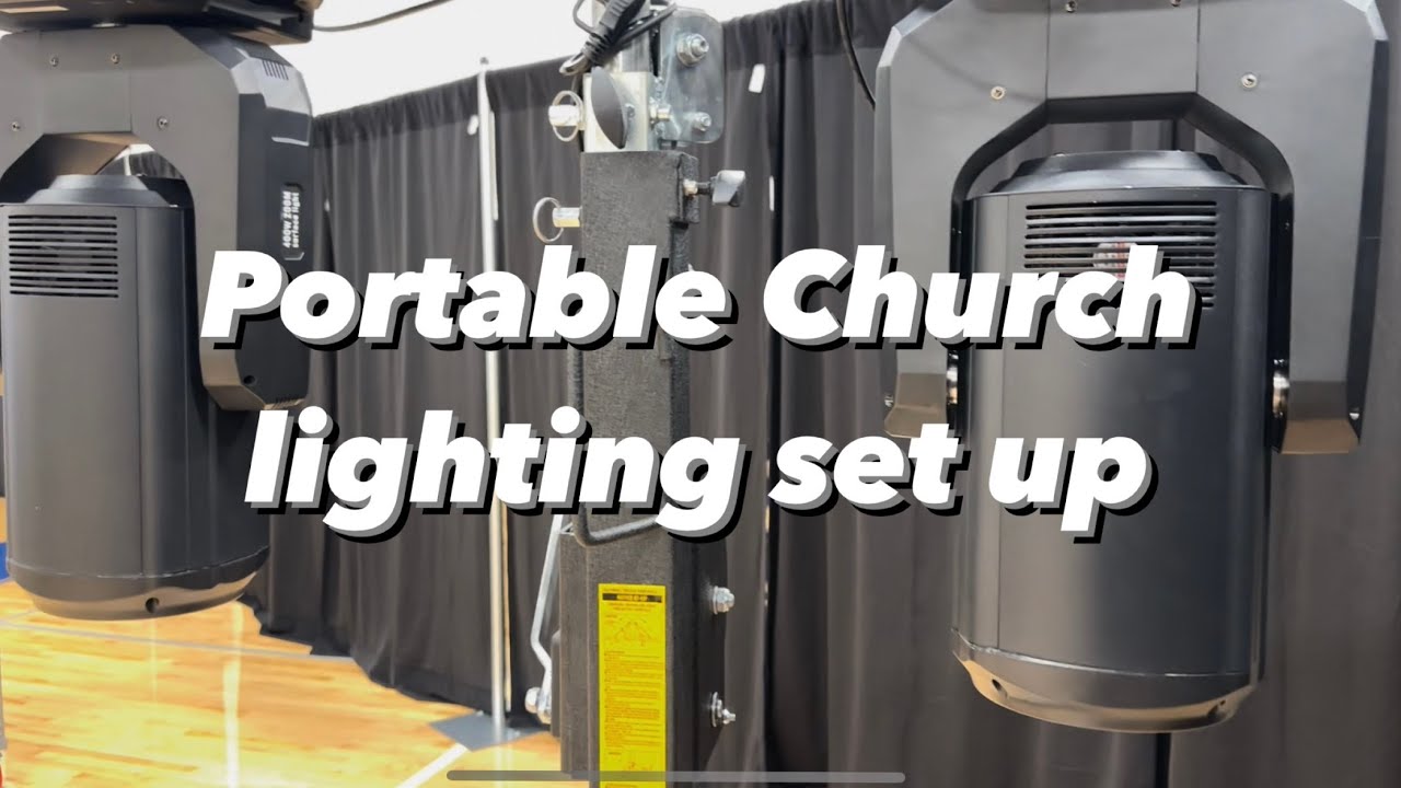 Portable Church Face Light Set up