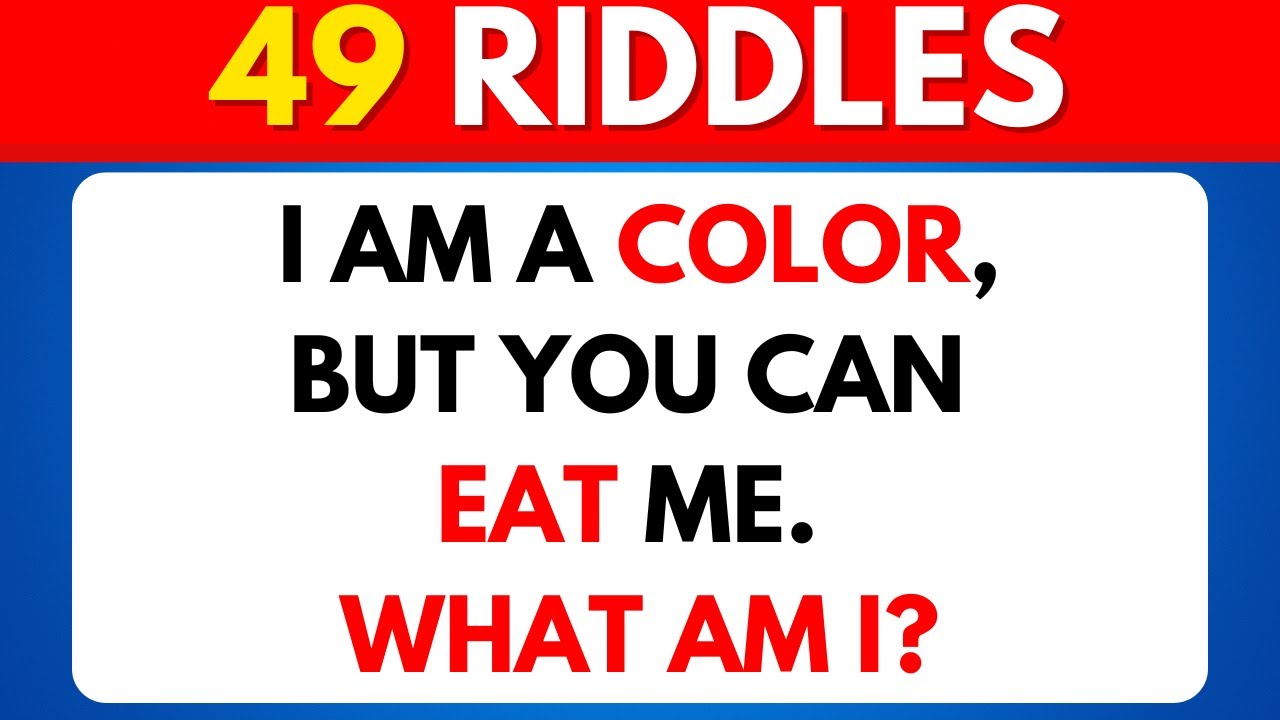 ARE YOU A GENIUS? 🧠✅ 49 Tricky Riddles & Brain Teasers to Test Your IQ! 🧩