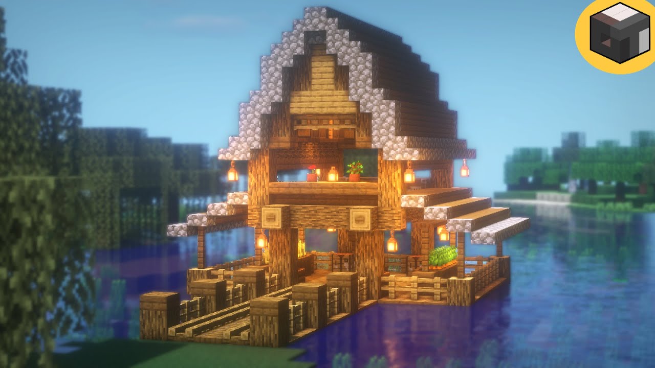 Minecraft: How to Build a SURVIVAL LAKE House | Minecraft House Ideas