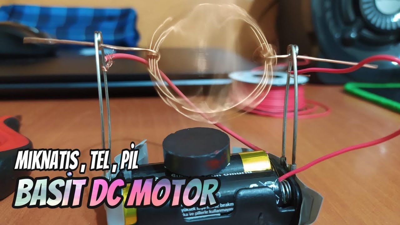basit dc motor nasıl yapılır -DIY - YouTube
