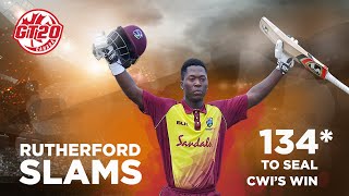Rutherford Slams 134* to Seal CWI B's Win  | Highlights 2018 | GT20 Canada