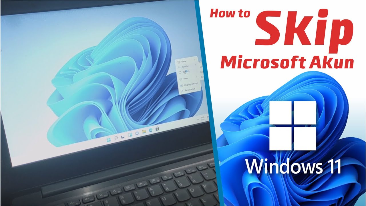 Cara bypass (skip/lewatkan) Akun saat koneksi internet untuk menginstal Windows 11