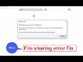 Windows cannot access error on windows 10  network file sharing error fix