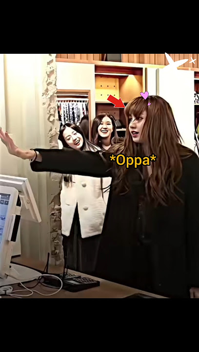 black pink team lisa is saying oppa π #lisa #rose #jisoo #blackpink #kpop #shorts