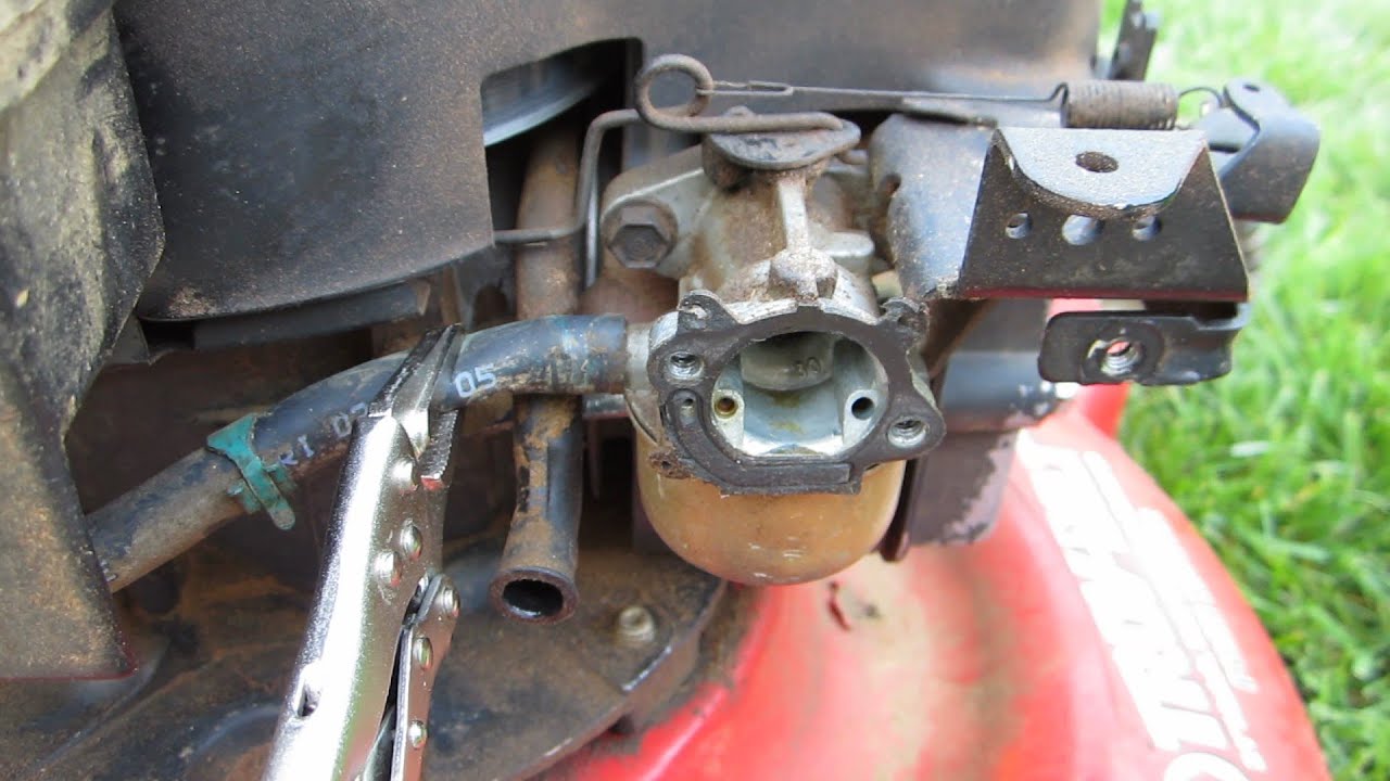 Troy Bilt 21" Lawn Mower Carburetor Cleaning Broken Craigslist Find