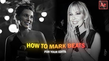 how to mark audio beats :after effects
