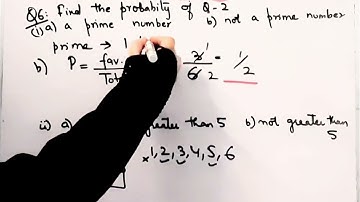 Find the probability of the events when a  die,is thrown ,list the outcome of getting a prime number