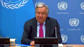 U.N. chief urges tax on 'grotesque greed' of oil, gas companies