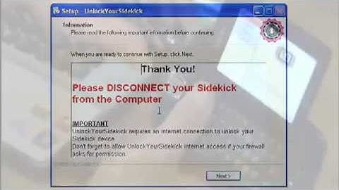 Ebay - Sidekick Unlock Video