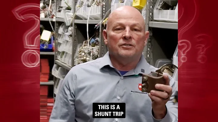 How does a shunt trip control a circuit breaker?