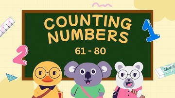 🎵 Counting 61 to 80 😀| Fun Numbers Song for Kids!