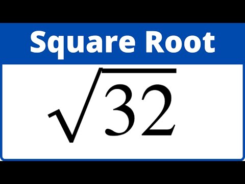 Square root of 32