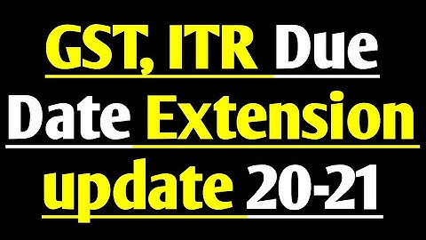 Due Date Extension update - GSTR9, GSTR9C & ITR