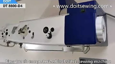 How to use new touch computerized lockstitch sewing machine DT 8800-D4?