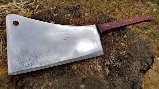 Restoring HOG SPLITTER - Repair 3 ft Antique Meat Cleaver