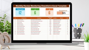 Monthly Review Monitoring Checklist in Excel
