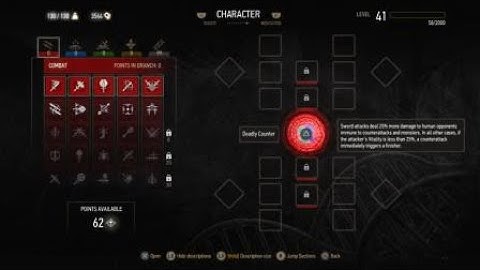 How to Reacquire all Ability Points ( Potion of Clearance ) -  The Witcher 3 Blood and Wine Dlc