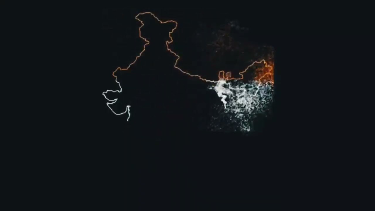 India Map Formation Animation Video 