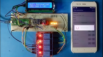 Raspberry Pi Pico Wifi automation demo (ESP8266) | MicroPython