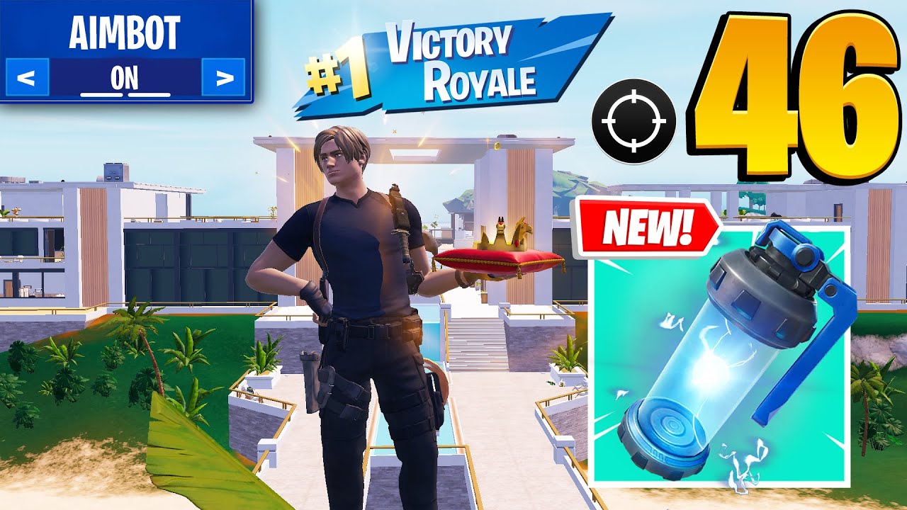 46 Elimination Solo Squads WINS *NEW Shield Breaker EMP* Full Gameplay (Fortnite Chapter 4 Season 4)