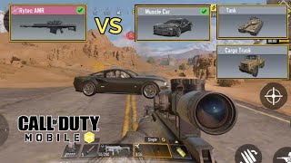 New Rytec AMR Sniper vs Muscle Car, Cargo Truck & Tank in COD Mobile | Call of Duty Mobile