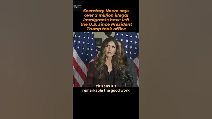 Secretary Noem says over 2 million illegal immigrants have left the U.S..#usa#immigrants