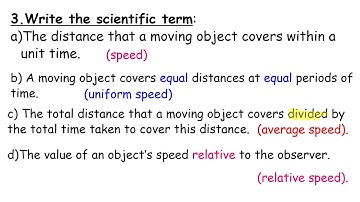 Science for unit 1 lesson 1 Motion in one direction