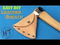 Easy DIY Leather Sheath Axe - Hatchet cover