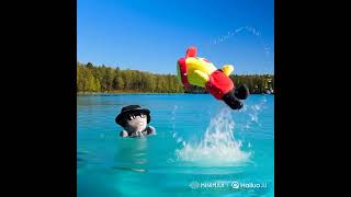 Chance And Elliot Swimming In A Like Having Fun