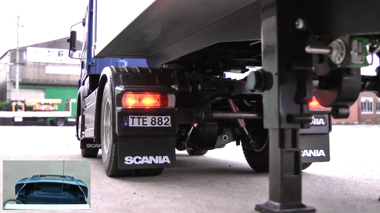 TAMIYA SCANIA R470 タミヤ スカニアトレーラー長編 HD Video - YouTube