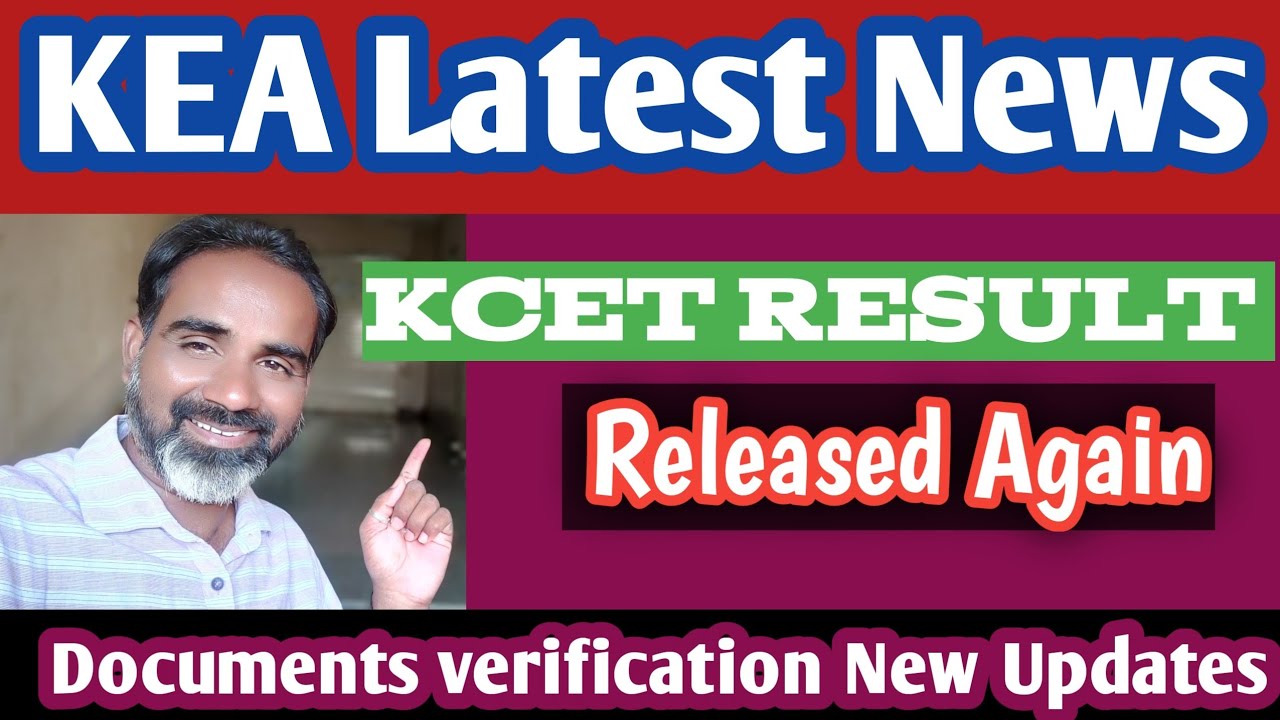 KCET result announced againPlease check againKarnataka CET 2022KEA