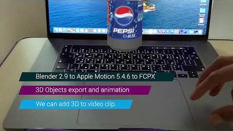 3D Objects in Video Clip Demo | Blender 2.9 to Apple Motion 5.4.6 to FCPX