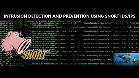 Intrusion detection and Intrusion prevention using Snort (IDS/IPS system) - A tutorial on cybersec