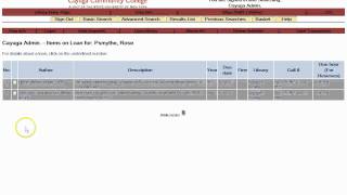 Renewing Library Items Online