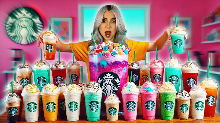 Mezclando TODOS los cafés de Starbucks para ver a qué saben juntos😳😮‍💨