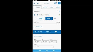 Kronos Mobile App - View Change and Approve my Timesheets