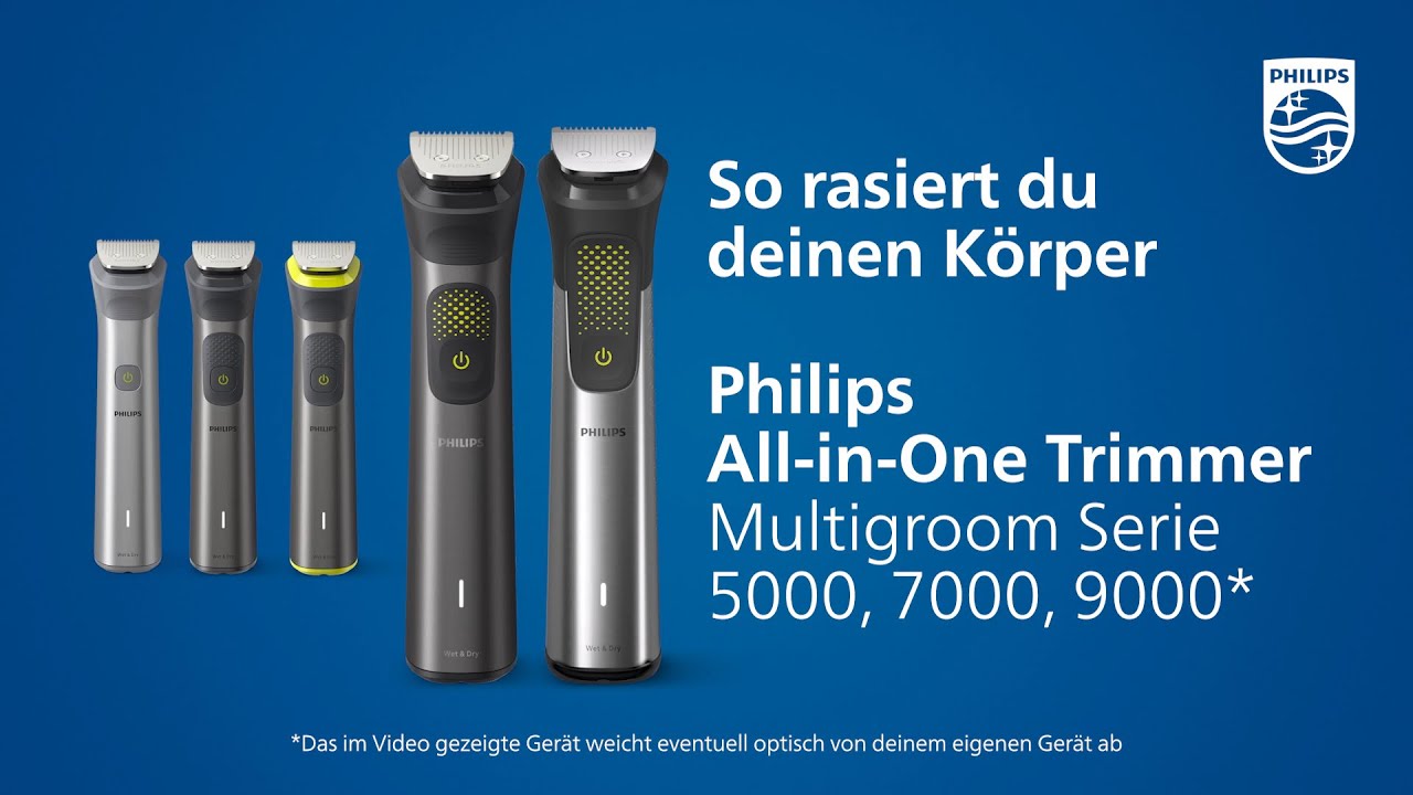 Philips All-in-One Trimmer Serie 9000 - So trimmst du deine Körperhaare