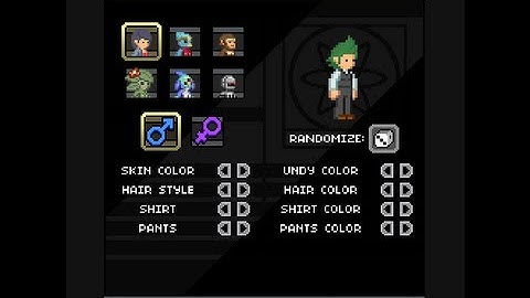 Starbound - Character Creation BETA