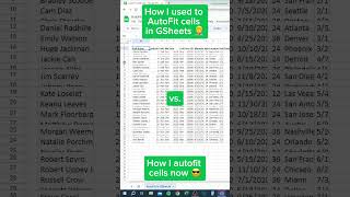 Autofit Rows and Cols in GSheets‼️ #googlesheets #excel screenshot 2