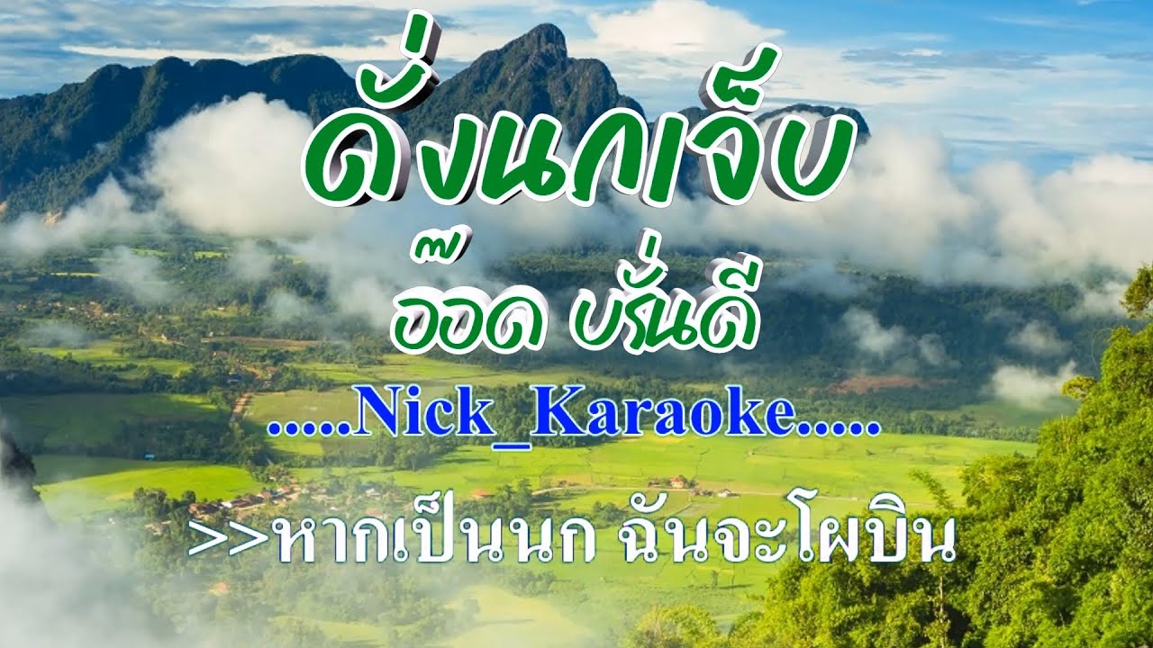 ♬ดั่งนกเจ็บ อ๊อด บรั่นดี #karaoke #คาราโอเกะ