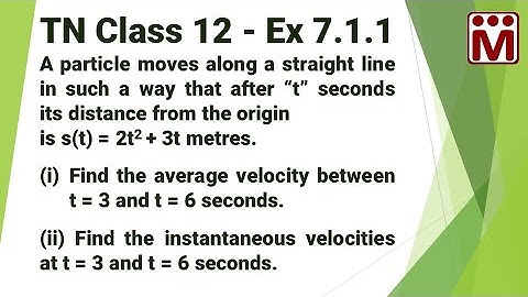 Applications of Differential Calculus | Ex 7.1.1 | TN 12th Maths