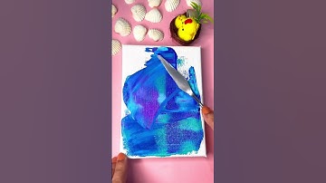 How to blend acrylic paints #art #acrylicpainting #asmr #shorts