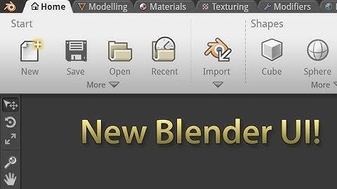 New Blender UI - The Proposal